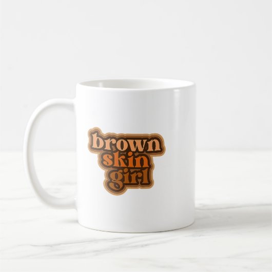 Mug Black Melanin Queen Magie Brown fille de peau June (Gauche)