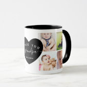 Mug Black Modern Best Grandpa Ever Photo personnalisée (Devant droit)
