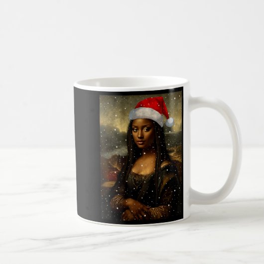Mug Black Mona Lisa African American Christmas Santa H (Droite)