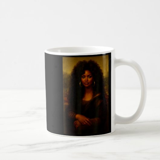 Mug Black Mona Lisa Afro African American Melanin Blac (Droite)