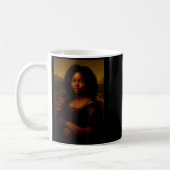 Mug Black Mona Lisa Afro African Melanin Black History (Gauche)