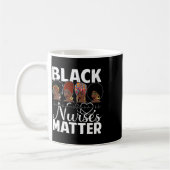 Mug Black Nurses Problem - African American Afro Nurse (Gauche)