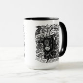 Mug Black Phillip "Vivez délicieusement" (Devant droit)