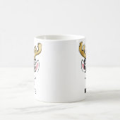 Mug Black Plaid Bow Farmhouse Reindeer (Centre)
