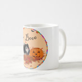Mug Black Pomeranian Halloween (Devant droit)