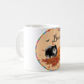 Mug Black Pomeranian Halloween (Devant gauche)