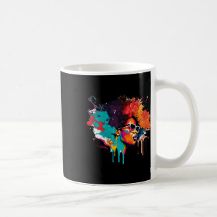 Mug Black Queen Afro Melanin Driving Art Lover Amériqu
