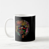 Mug Black Queen Afro Melanin Driving JunetDix Afric (Gauche)