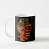Mug Black Queen Lady Curly Naturel Afro-Africain Améri (Gauche)
