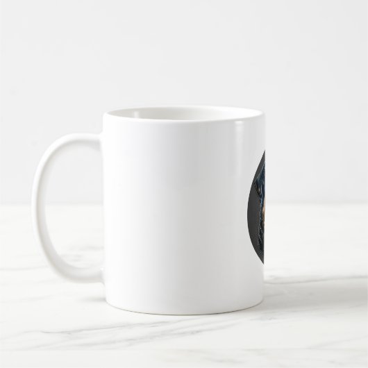 Mug Black Rottweiler (Gauche)