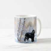 Mug Black Russian Terrier Laisser neiger Noël (Devant droit)
