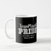 Mug Black School Pride Mascotte Nom de la boîte de caf (Gauche)