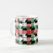 Mug Black Scotty Plaid Noël Holiday (Devant gauche)