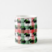 Mug Black Scotty Plaid Noël Holiday (Centre)