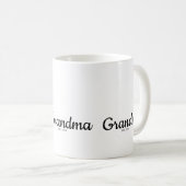 Mug Black Script Established Grandma (Devant droit)