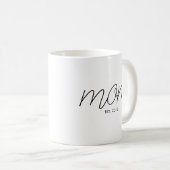 Mug Black Script Established Mom  (Devant droit)