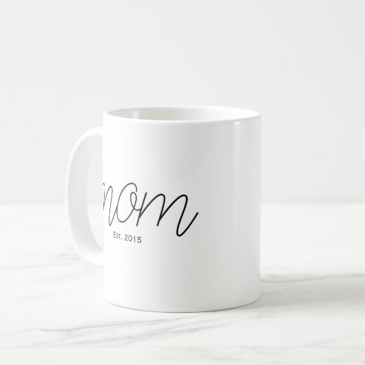 Mug Black Script Established Mom  (Devant gauche)