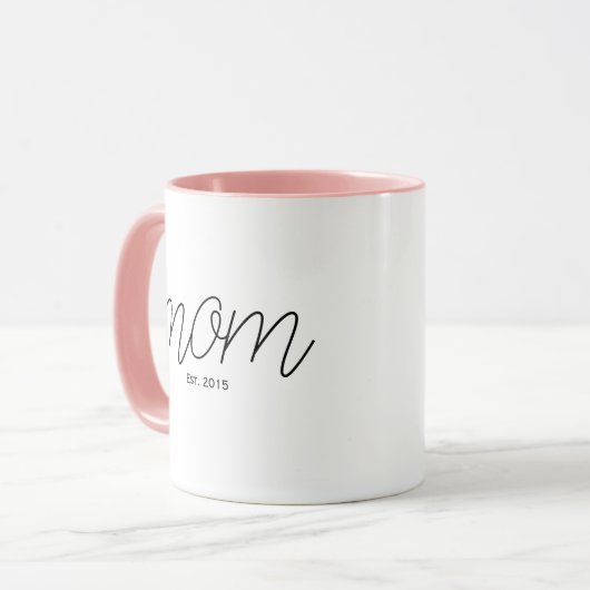 Mug Black Script Established Mom  (Devant gauche)