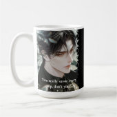 Mug Black Séductive Anime Caractère jaloux (Gauche)