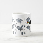Mug Black Sheep White Flock Debout dans la foule! (Centre)