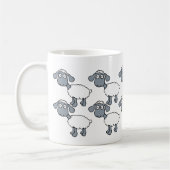 Mug Black Sheep White Flock Debout dans la foule! (Gauche)