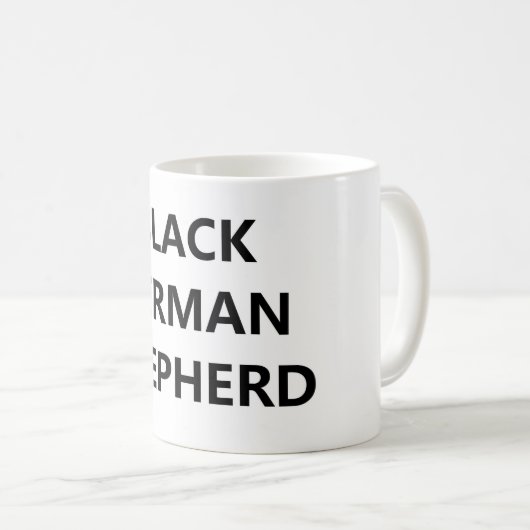 Mug black shepherd (Devant droit)