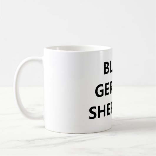 Mug black shepherd (Gauche)