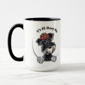 Mug Black Silver Schnauzer IAAM (Gauche)