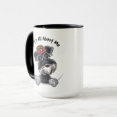 Mug Black Silver Schnauzer IAAM (Devant gauche)