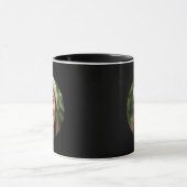 Mug Black Simple Custom Photo Minimal Modern Design (Centre)