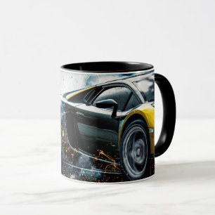Mug Black Sleek Drifsport voiture voiture automobile