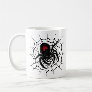 Mug Black Spider en Web