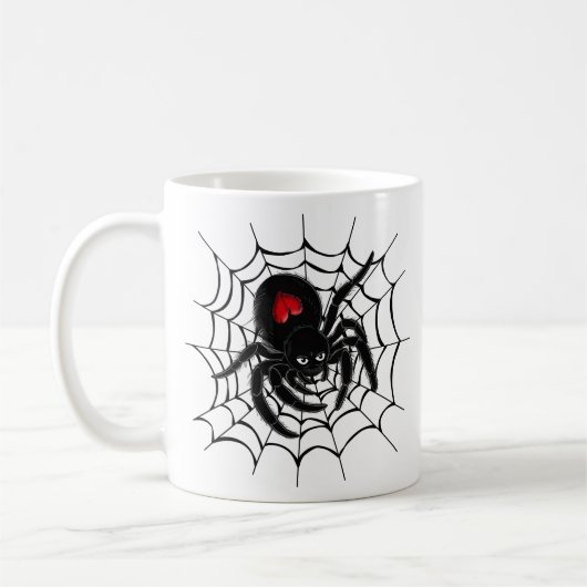 Mug Black Spider en Web (Gauche)