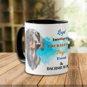 Mug Black Tan Dachshund Chien Loyal Ami