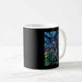 Mug Black Tan Long Cheveux Dachshund Starry Night Chie (Devant droit)