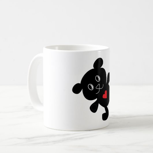 Mug Black Teddy Bear Love (Devant gauche)