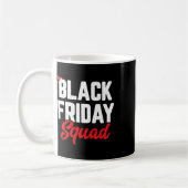 Mug Black vendredi équipe de shopping famille drôle ch (Gauche)