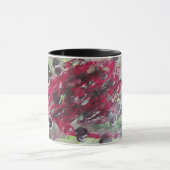 Mug Black vie cellulaire bulles Art Abstrait (Centre)