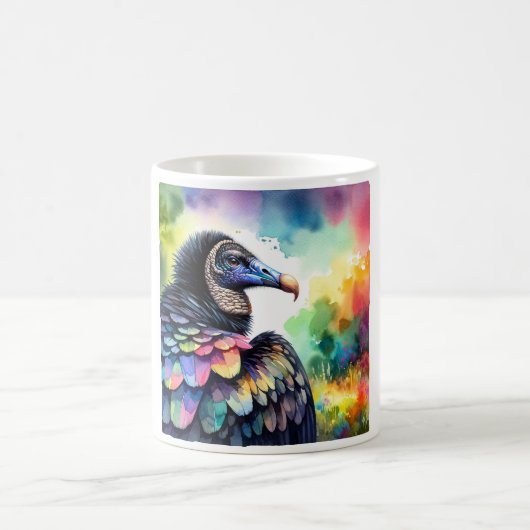 Mug Black Vulture AREF1819 - Watercolor (Centre)
