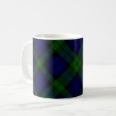 Mug Black Watch Tartan bleu vert Plaid (Devant gauche)