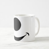 Mug Black & White Flashing Smiley (Devant droit)
