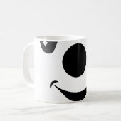 Mug Black & White Flashing Smiley (Devant gauche)