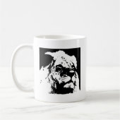 Mug Black & white lion pop art (Gauche)