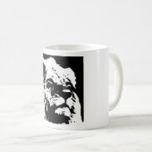 Mug Black & white lion pop art (Devant droit)