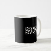 Mug Black White Maman Vache Imprimer Motif animal esth (Devant droit)