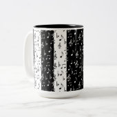 Mug Black & White Musical Stripes (Devant gauche)