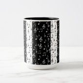 Mug Black & White Musical Stripes (Centre)