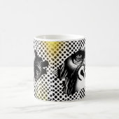Mug Black White Pop Art Gorilla (Centre)