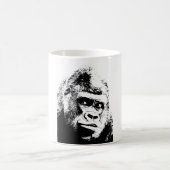 Mug Black White Pop Art Gorilla (Centre)