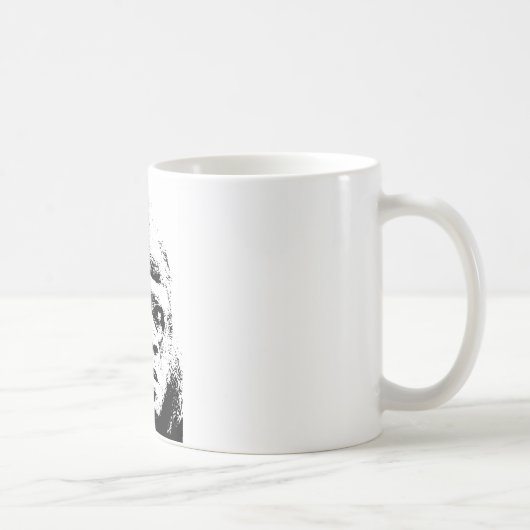 Mug Black White Pop Art Gorilla (Droite)